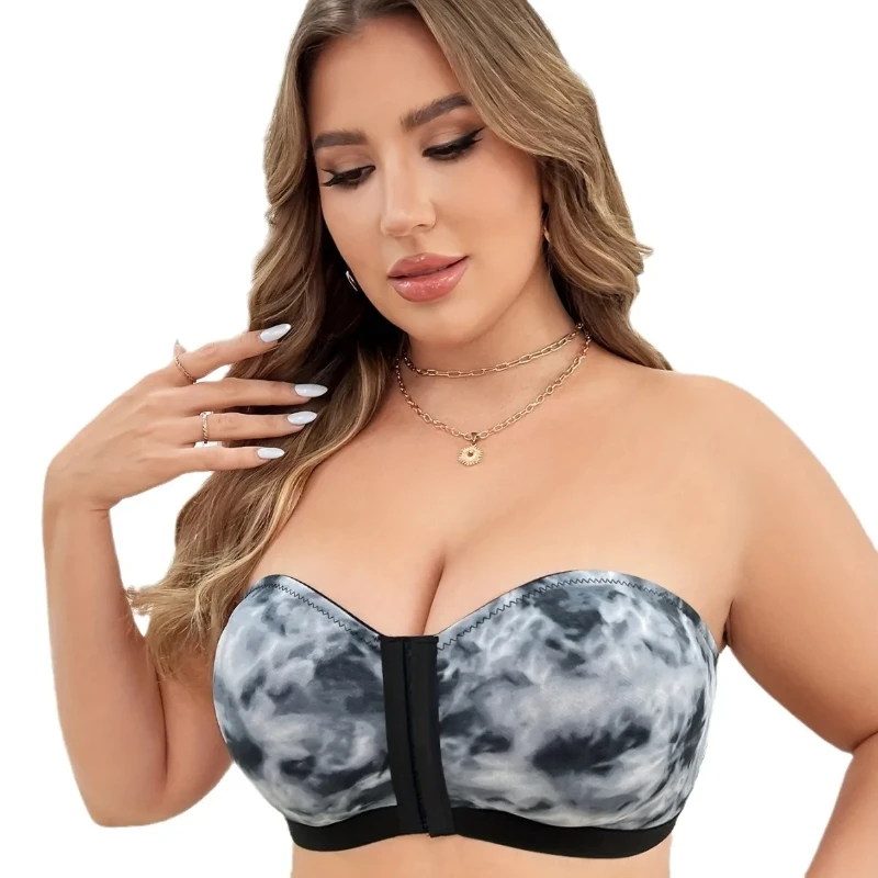 

Бесшовное нижнее белье без бретелек, женский антибликовый нескользящий бюстгальтер без стального кольца, бюстгальтер с застежкой спереди, невидимое нижнее белье