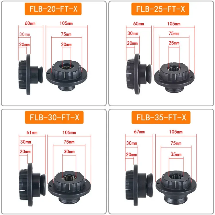 1pcs FLB-FT Mandrel Lock Mandrel Lock Optical Shaft Lock Packaging Machine Mouthpiece Quick Locking Device Chuck Fixed Top Cone