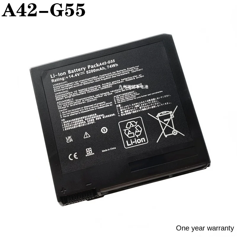 

14.4V 74Wh New A42-G55 Laptop Battery for ASUS G55V G55VM G55VW G55VW-S1129V G55VW-ES71 G55VM-DH71 G55VM-DS71 G55VM-S1020V