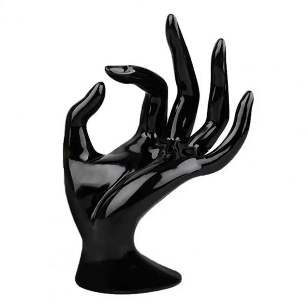 Hand Display Rack Jewelry Ring Organizer Plastic OK Finger Display Stand Hand Model for Bracelets Jewelry Bracelet Ring Display