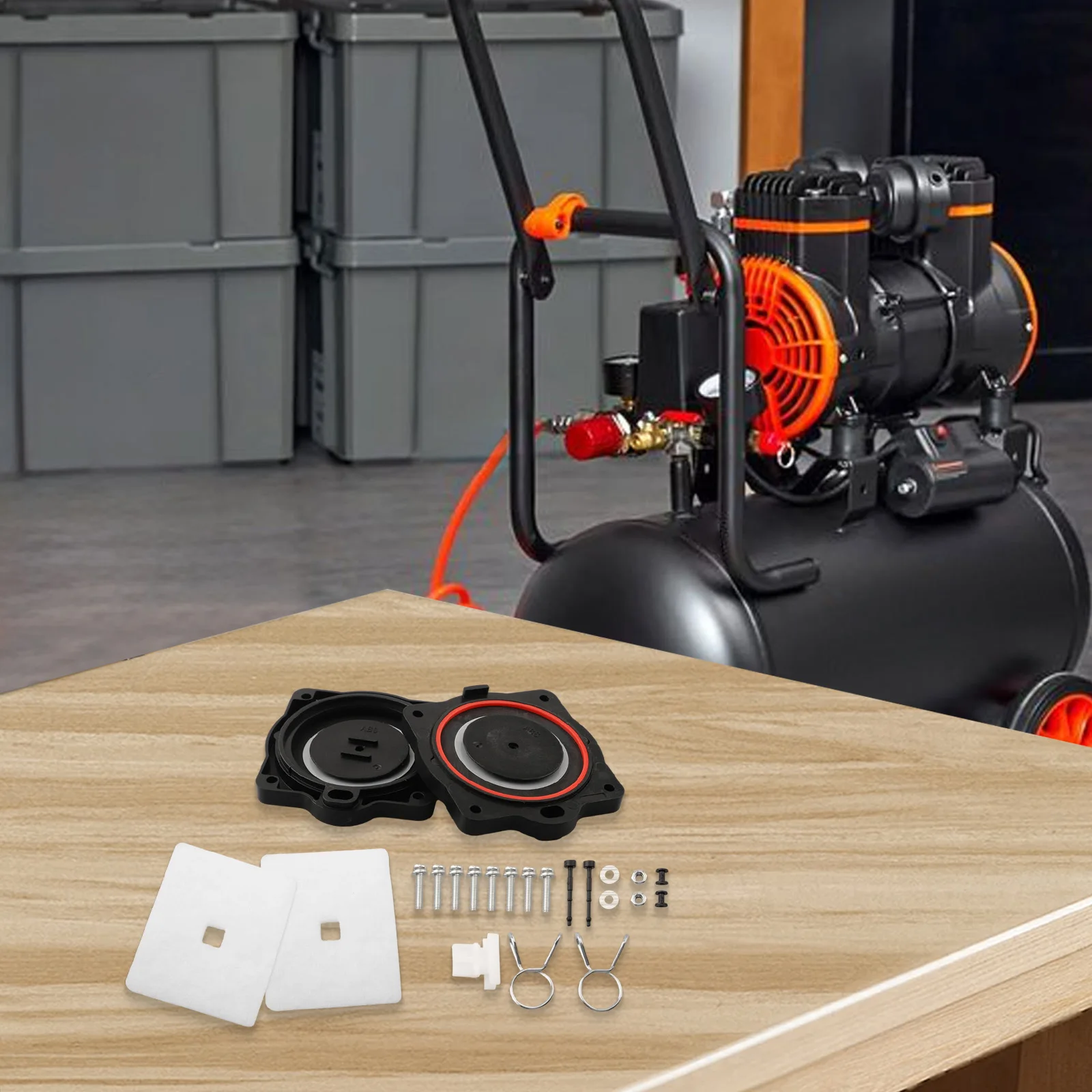 مجموعة أدوات غشاء مضخة الهواء البديلة للمضخة الهوائية المتوافقة مع HP60 المتوافقة مع الحل HP80 الفعال من حيث التكلفة