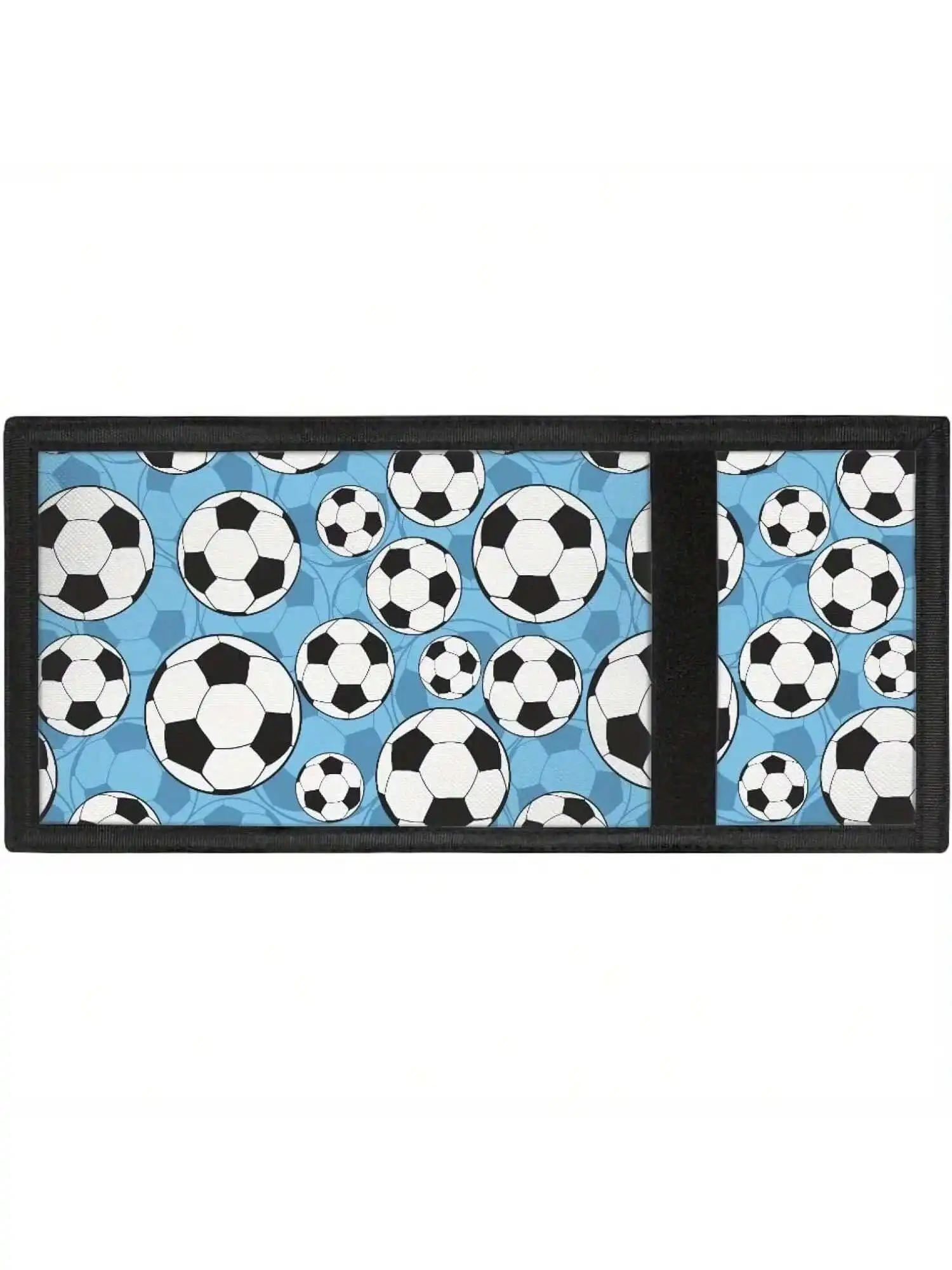 Soccer Pattern Wallet for Boys, Football Mens Wallet Trifold Coin Bag Purse Foldable Wallet for Kids Birthday Gifts Wallet RFID image 3