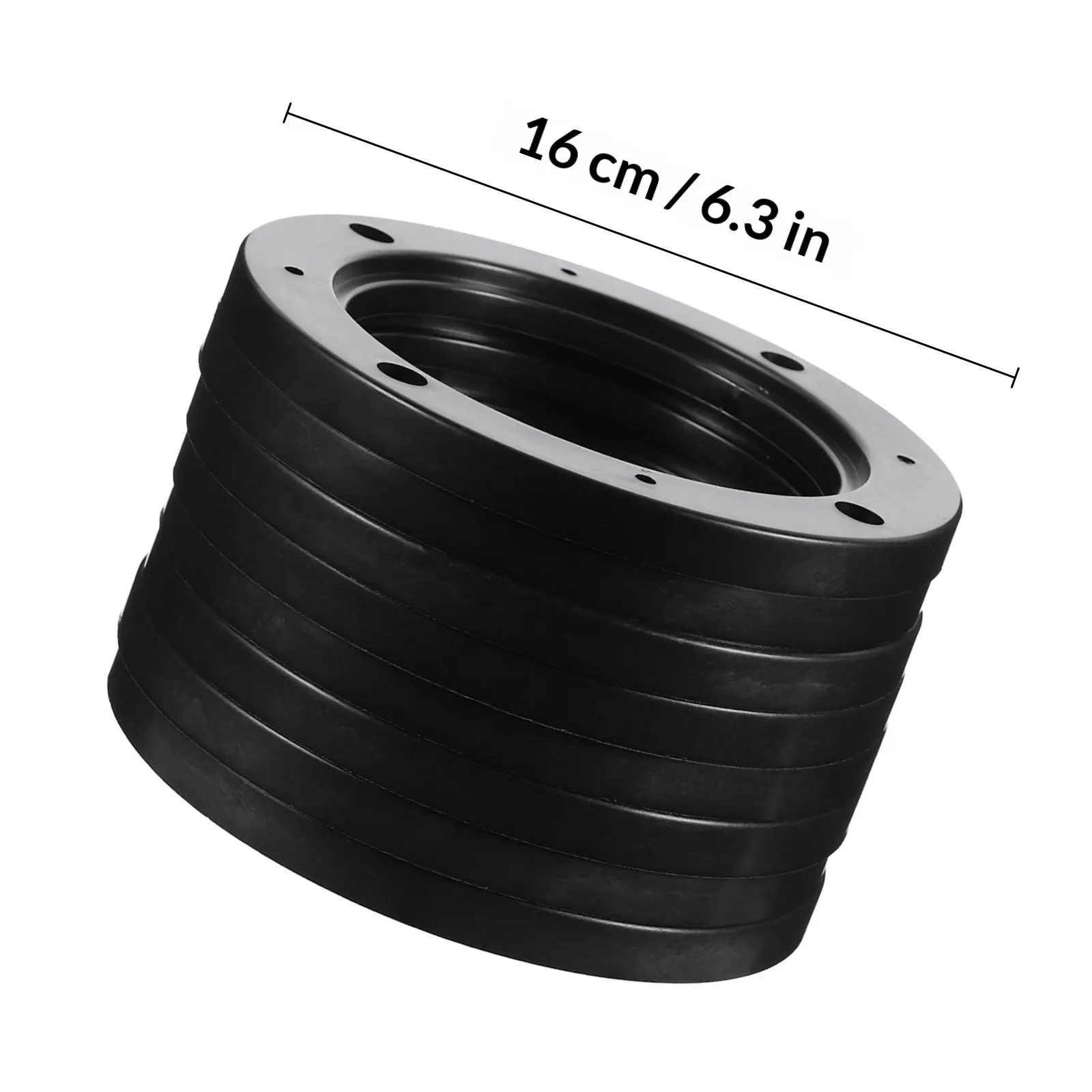 4Pairs Auto Speaker Mounting Spacer Heavy Duty ABS Material Easy Install Car Audio Adapter Ring Fits Vehicles Speaker Washer