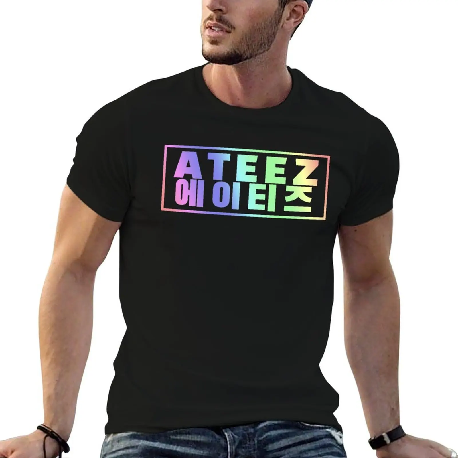 

ATEEZ KPOP T-Shirt g man t shirts for men mens graphic t shirts anime t shirts for man T-shirt