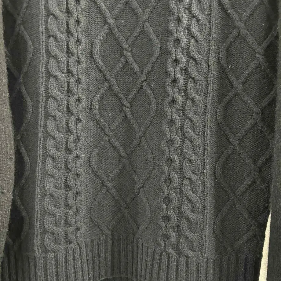 TOP-YAMAMOTO ® Black Hemp Pattern Round-neck Knit Sweater - Loose-Fitting, Versatile Long-Sleeved Sweater for Men and Women