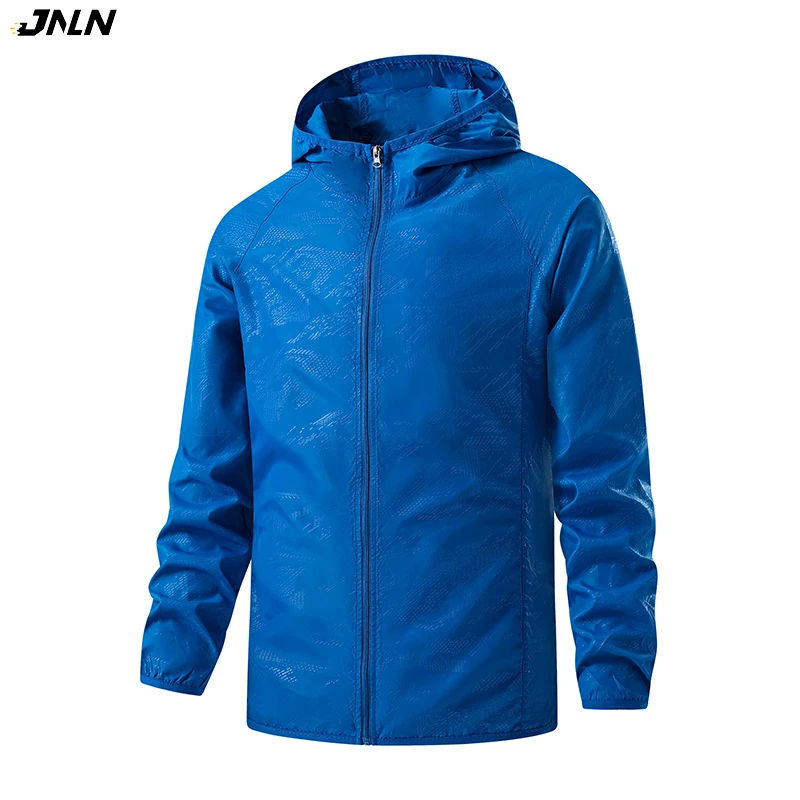 JNLN Unisex-Wanderjacken, wasserdicht, Sonnenschutz, Windjacke, für Herren und Damen, Camping, Klettern, Outdoor, Regenmantel, tragbare Kleidung