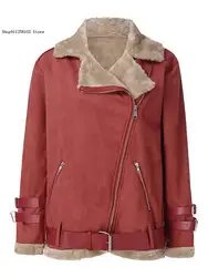 Loose Women's Casual Thickened Warm Imitation Sheepskin Vintage Long Sleeve Jacket