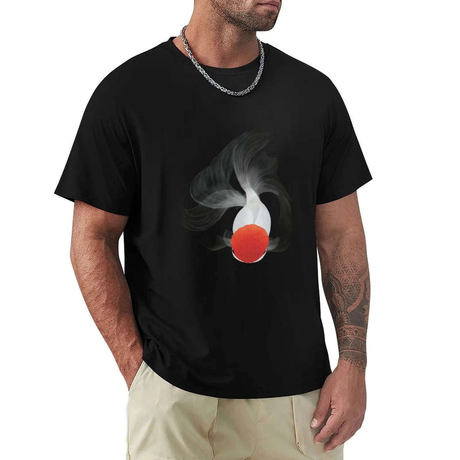 Camiseta con estampado de moda de Red Cap Oranda Goldfish, camiseta con estampado de moda