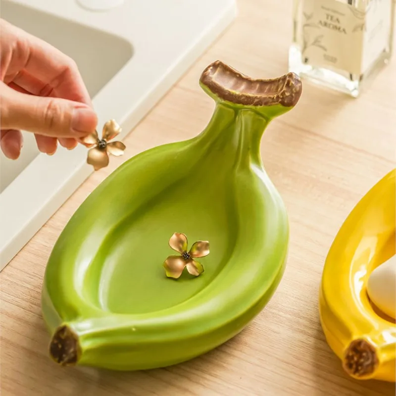 

Creative Banana Shaped Soap Box Bathroom Soap Storage Shelf Fragrant Soap Box Household Sink Draining Soap Storage Dish ZG798