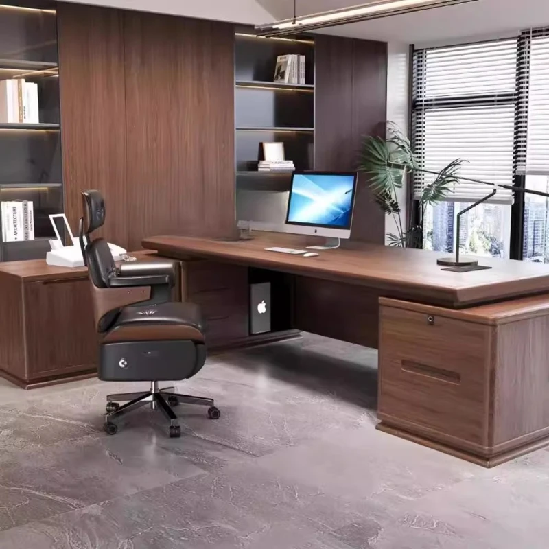 Brown Strong Executive Desk Storage Luxury Drawers Luxury Executive Desk Modern Cheap Mesa De Escritorio Office Desk Furniture