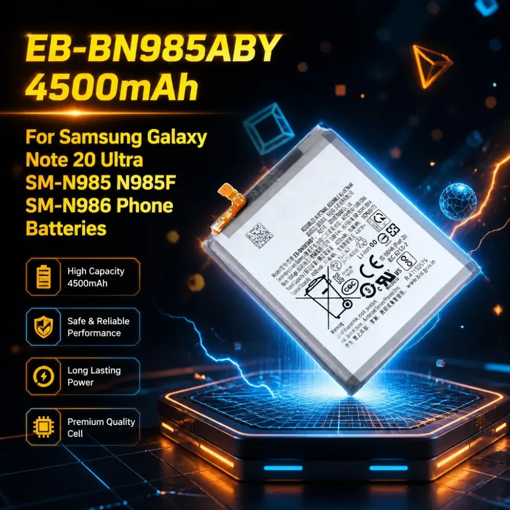 

Fast Shipping New EB-BN985ABY 4500mAh Replacement Battery for Samsung Galaxy Note 20 Ultra SM‑N985 N985F SM‑N986 Phone Batteries