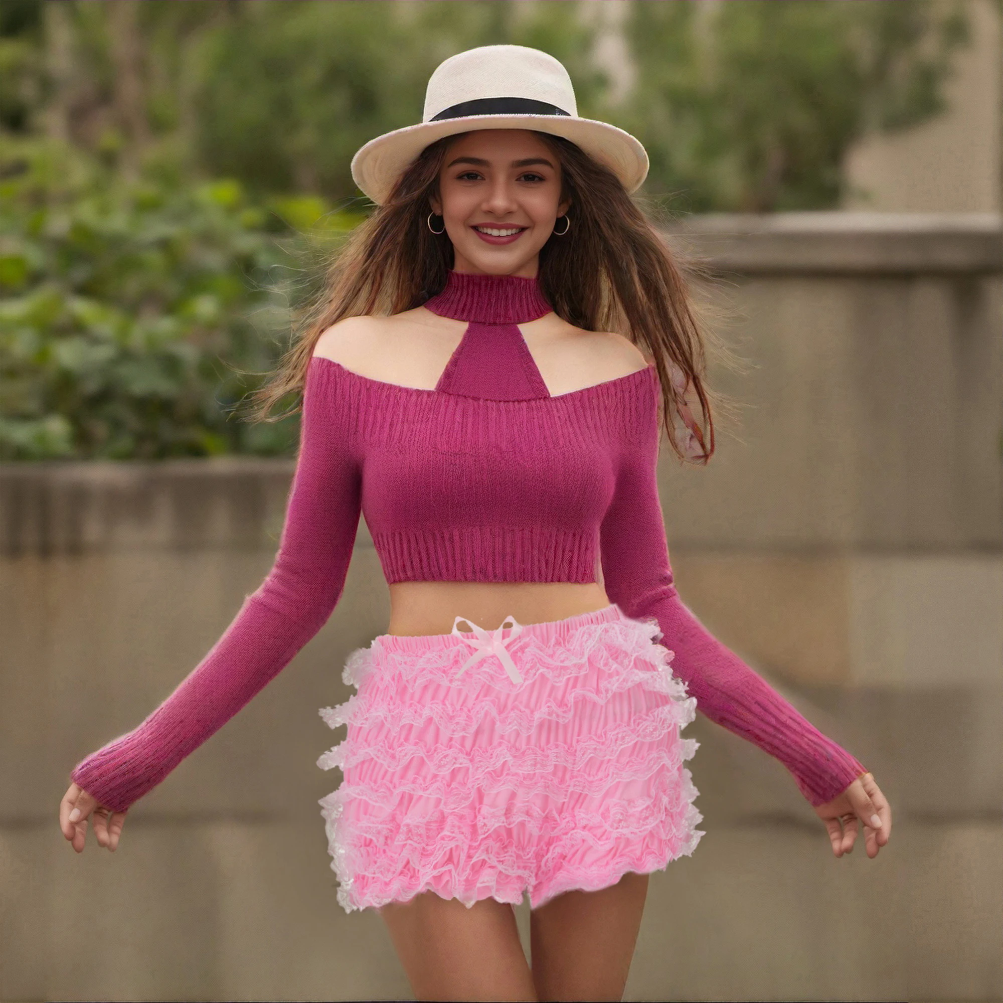 

Новые модные женские мини-шорты с многослойной кружевной отделкой и оборками, эластичные шорты с завязками на талии и бантом для лета, уличная одежда, размеры S, M, L