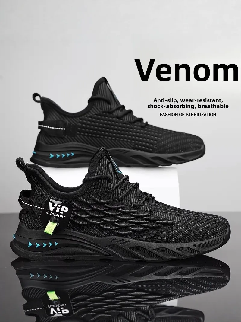 

Men's Breathable Running Shoes Summer New Soft Bottom Casual Sports Work Shoes Fashionable Mesh Upgraded Anti-Odor Design