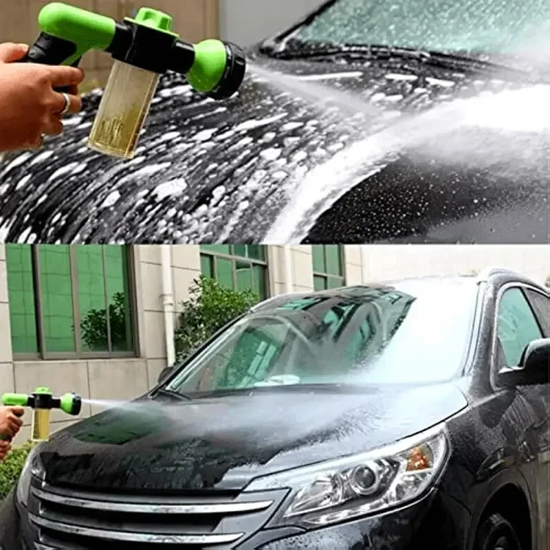 Portable Auto Foam Lance Water Gun, High Pressure 3 Grade Nozzle Jet, Car Washer Sprayer Cleaning Tool,  Garden Wash Tool