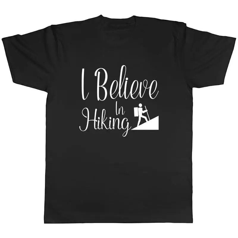 تي شيرت I Believe in Hiking للرجال للجنسين