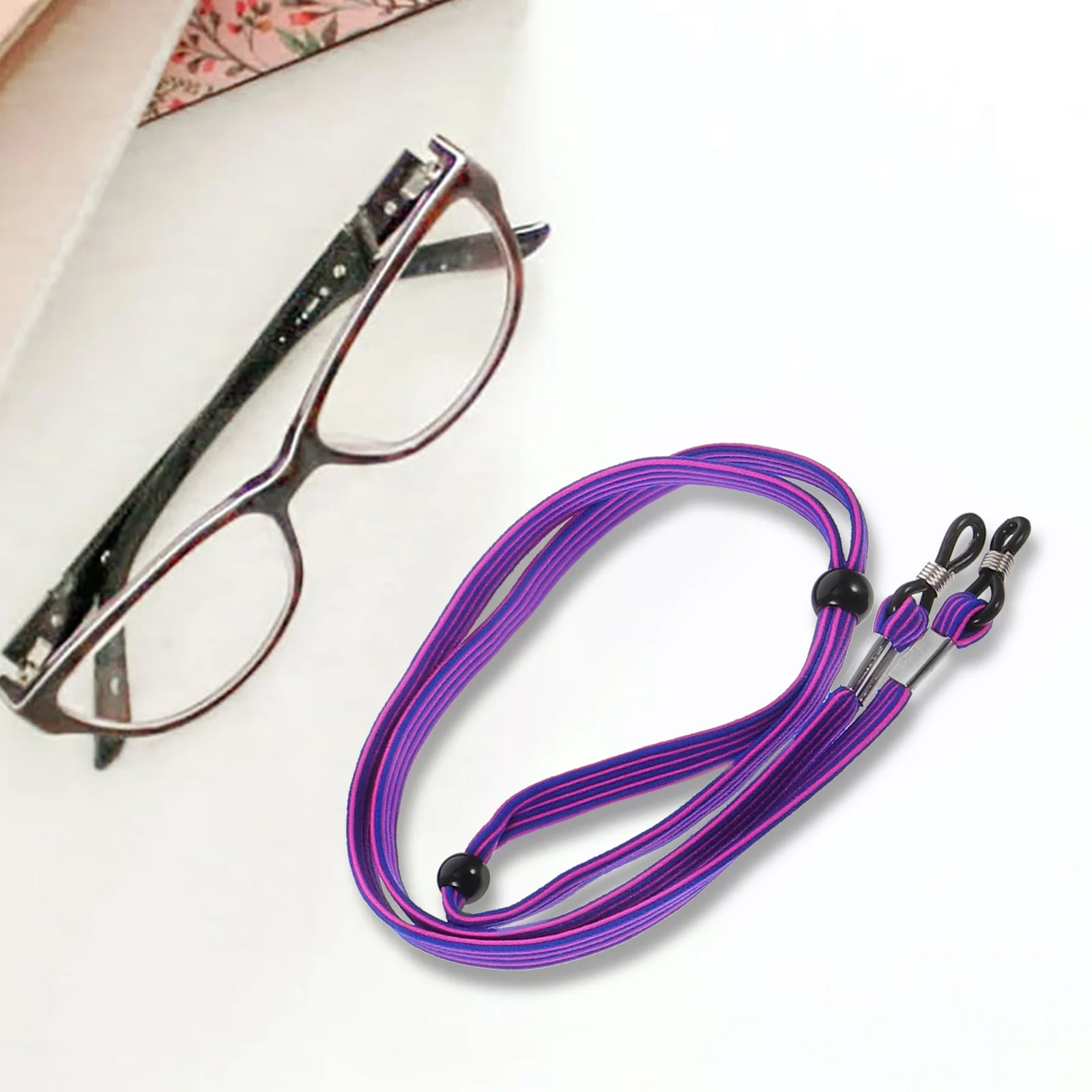 4 Pcs Glasses Chain for Women Eyeglass Chains Elastic Exercise Cord Reusable Rope Fixing Child