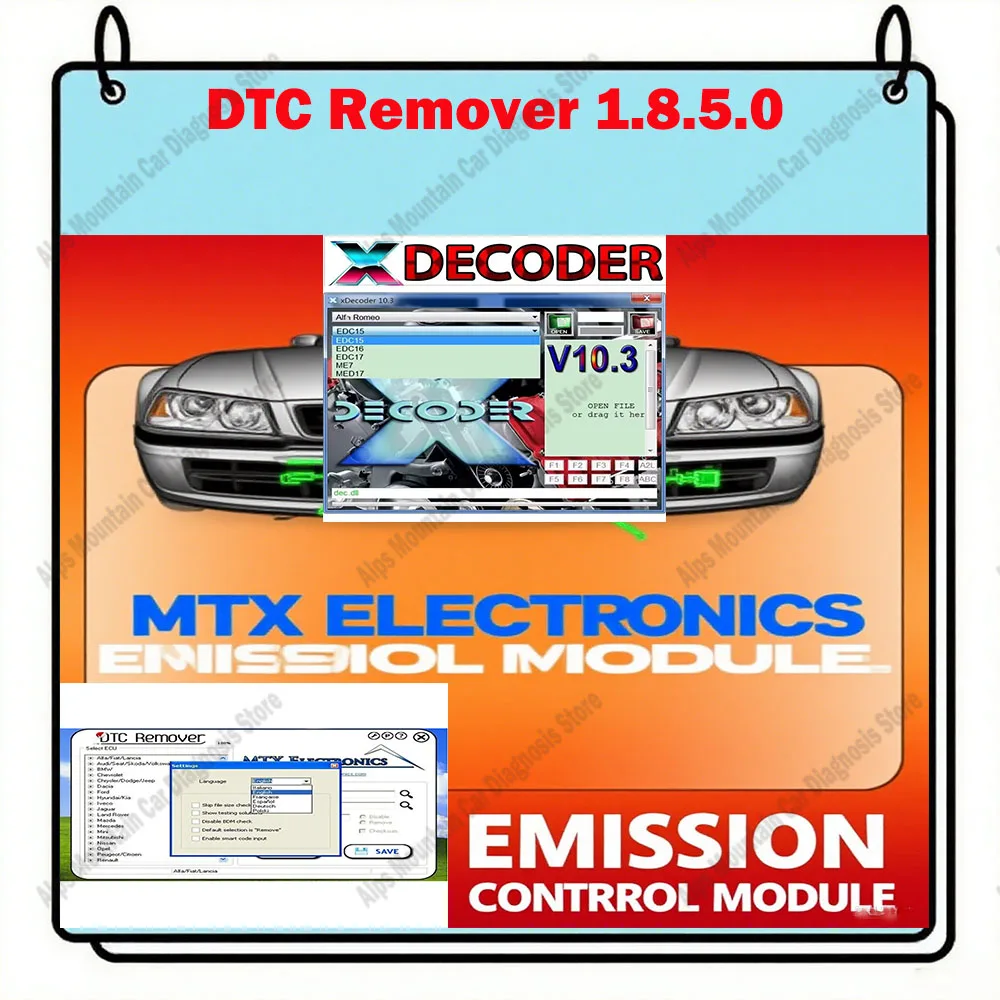 

Latest XDecoder 10.3 Car Tools - DTC Remover Software for Laptops - DTC off Delete Error Disable Tool for Multiple Laptop Models