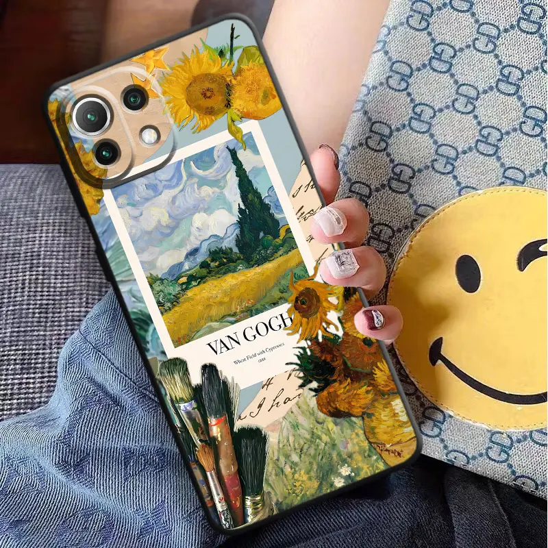 Van Gogh Art Cover Phone Case for Xiaomi 13 12 10T 11 12 Lite 13 14 12T Pro 12T 11T 10T 12 Pro 12X Note10 CC9Pro Silicone TPU