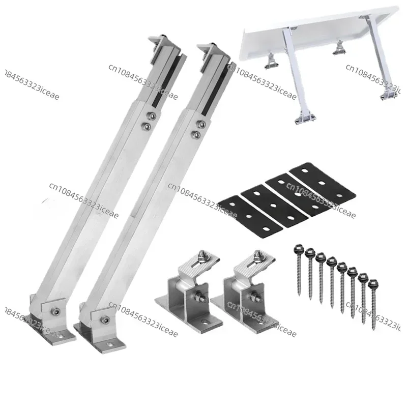 

Комплект регулируемых кронштейнов для передней и задней ножки на солнечной энергии, регулируемый кронштейн из алюминиевого сплава, регулируемый кронштейн для ног на 10–60 градусов