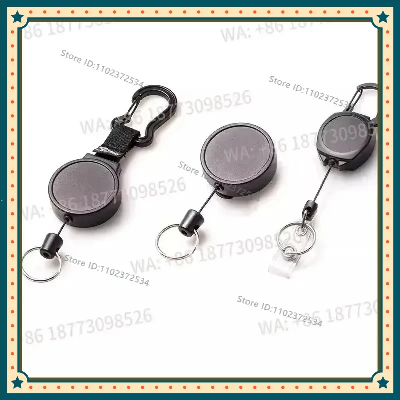 The retractable keychain is lightweight and anti lost