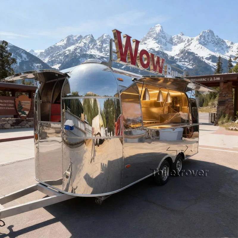 تصميم جديد شاحنة طعام شاي الفقاعات المحملة بالكامل، عربة طعام للمشروبات الباردة الناعمة، عربة طعام على عجلات القهوة #3