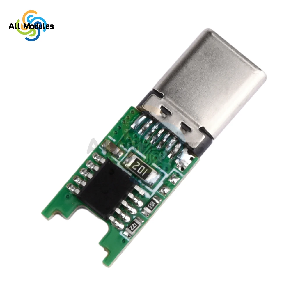 PD QC 2.0 9V 12V 15V 20V Decoy Power Aging Board Fast Charging Trigger Module Adapter Type-C Male