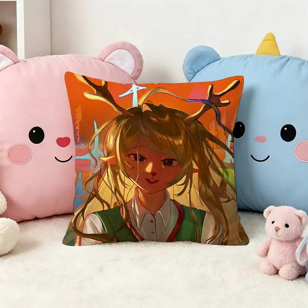 N-Noelle Holiday Deltarune G-Game Square Pillow Case Multi Sizes For Car Home Bedroom Decor Custom Valentine Gifts