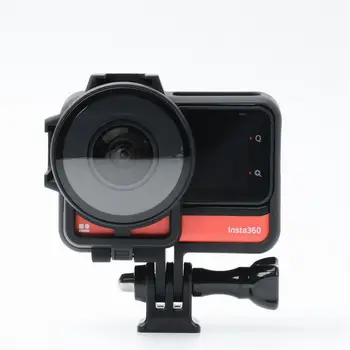 2-In-1 Set Panoramic Plastic Frame Case with One RS Lens Protective Case Cover Action Camera Accessories for Insta360