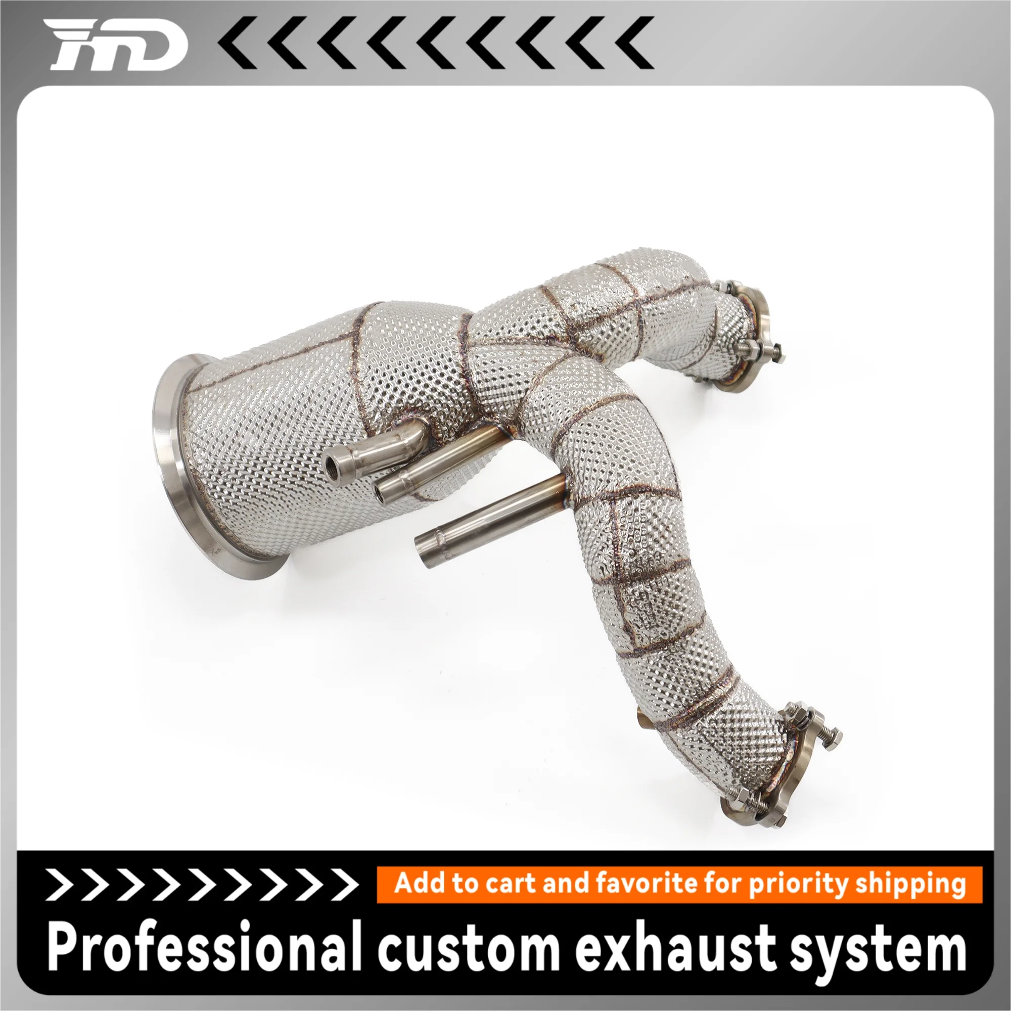 HMD Auto Performance Parts for Audi Q7 Q8 Downpipe 2018+ 2.0T 3.0T Stainless Steel 304 Exhaust Pipe No reviews yet 10 sold