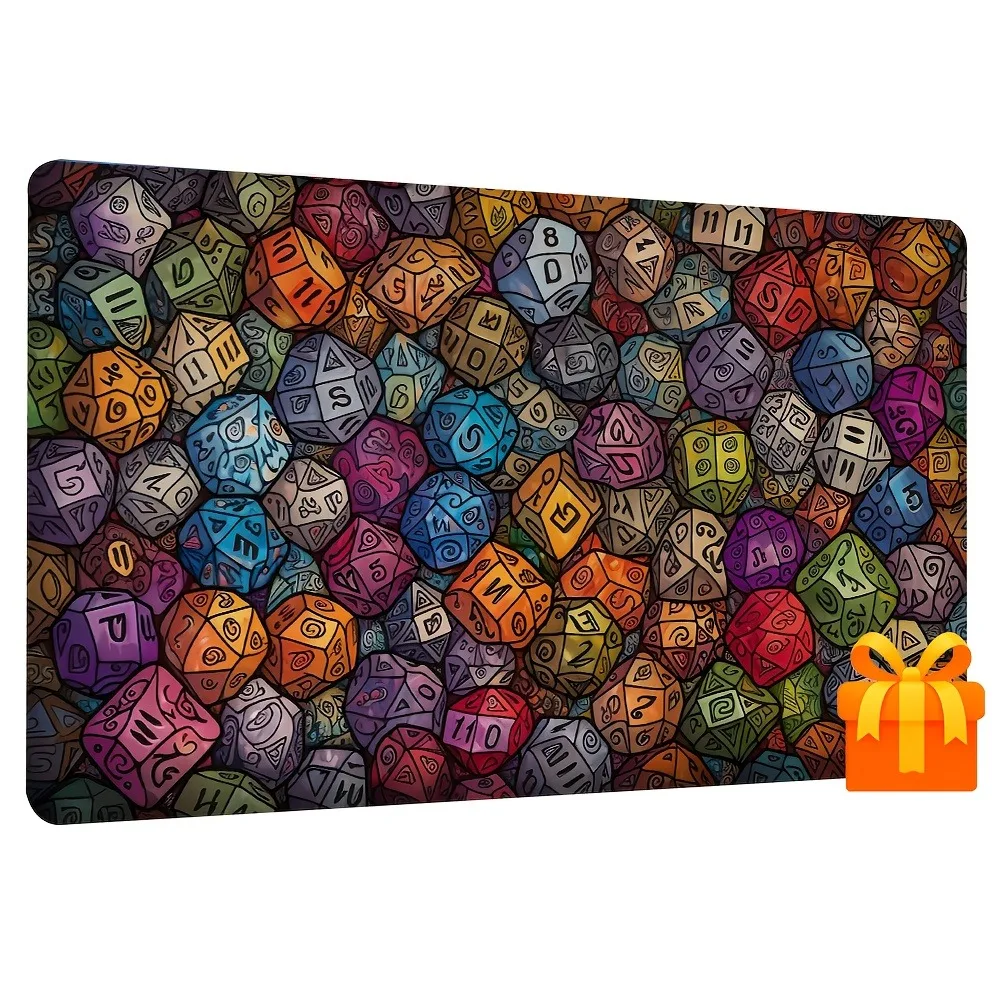 Hexagonal color Gambit card game mat, suitable for collectible card games and tabletop games. Anti-slip rubber table mat