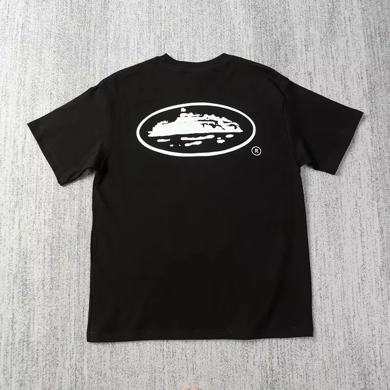 2026 Summer New Style Small Boat Print Short-Sleeved T-Shirt Loose Round Neck Short Sleeve Casual Fashion Brand