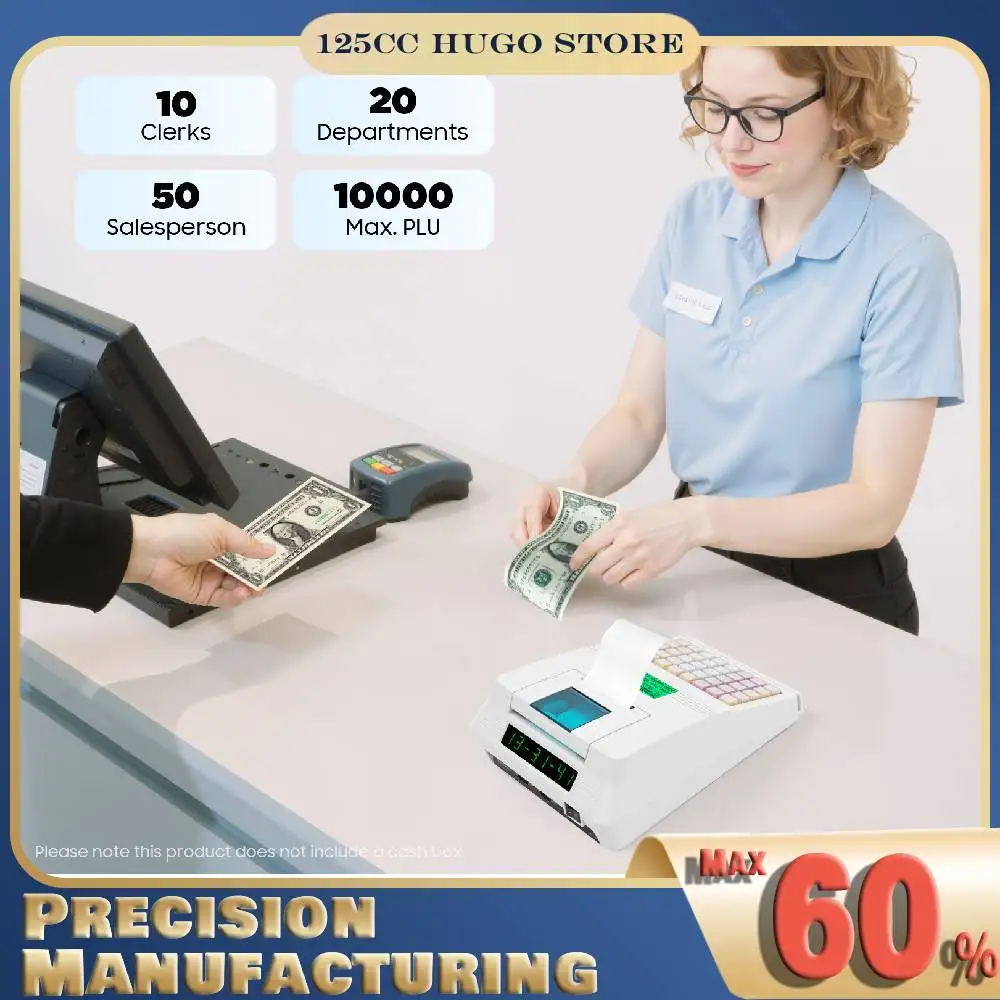 

Cash Register Menu Based Control System Cashier Machine 8-bit Display 40 Keyboards POS Machine