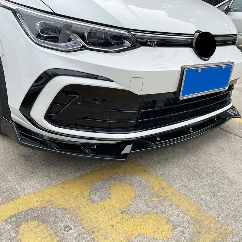 폭스바겐 VW 골프 8 MK8 Ⅷ R GTI GTD GTE 2019~2023 프론트 범퍼 립 스플리터 스포일러 디퓨저 바디 키트 자동차 액세서리 썸네일 4