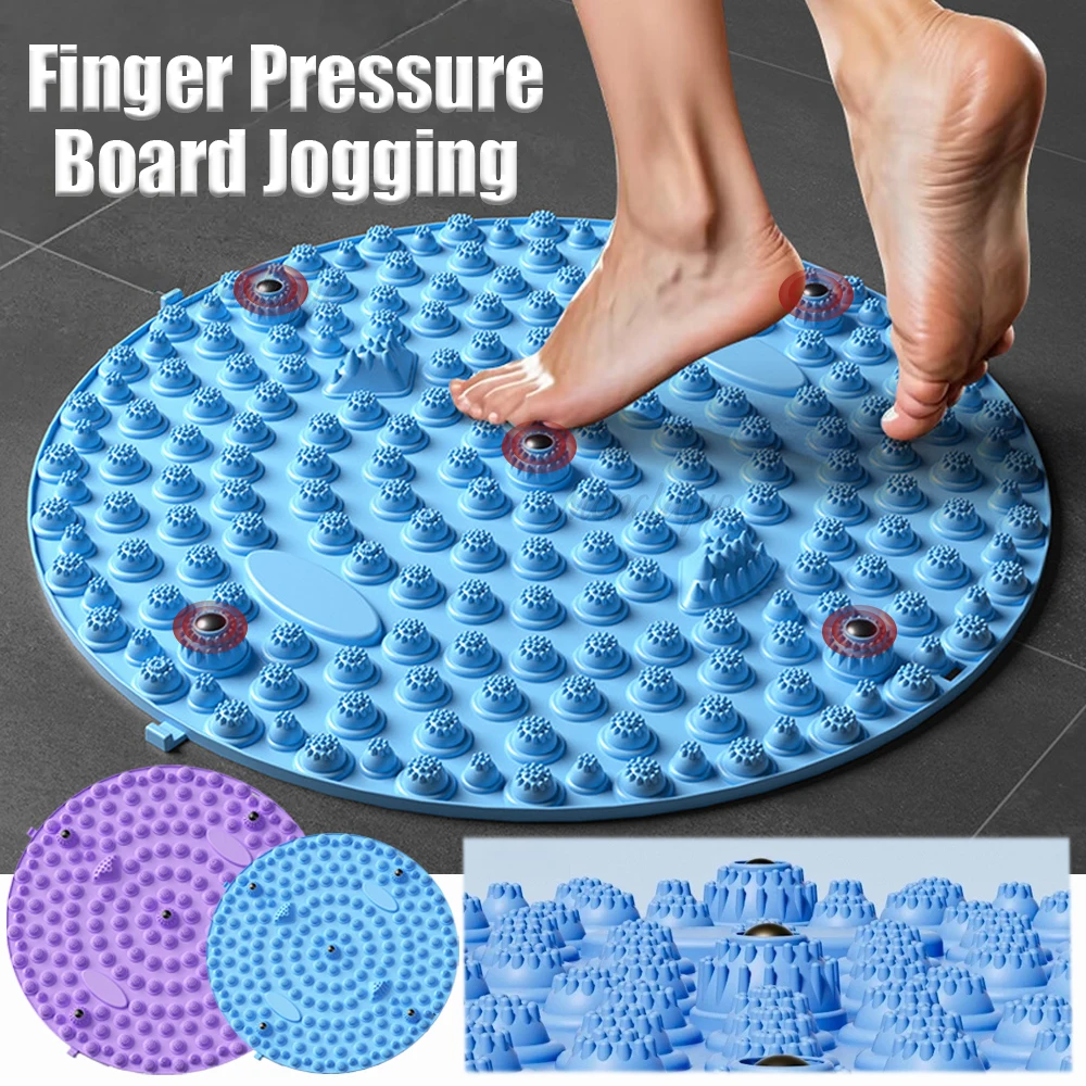 TPE Magnetische Fußmassage Pad Akupressur Yoga Matte Akupunkturpunkt Finger Druck Bord Füße Muskel Entspannen Werkzeuge Gespleißt Erhöhen Bereich