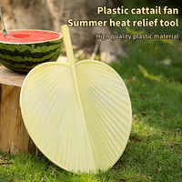 1/5PCS Chinese Style Fan Retro Plastics Fan New Summer Cooling Hand Fan Art Cool Leaf Fan Home Decorations