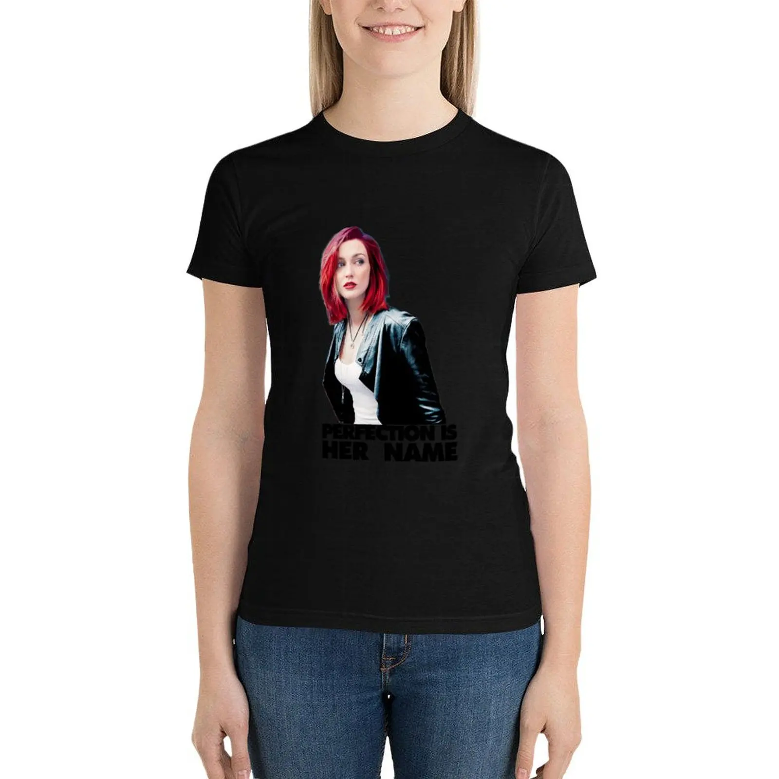 

Kat Barrell - Perfection is her name T-Shirt graphics cute clothes tops Women