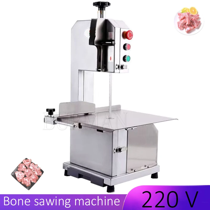 

Automatic Bone Cutter Machine Commercial Bone Sawing Cutting Machine Pork Ribs Frozen Pork Trotters Bone Steak Cutting Machine