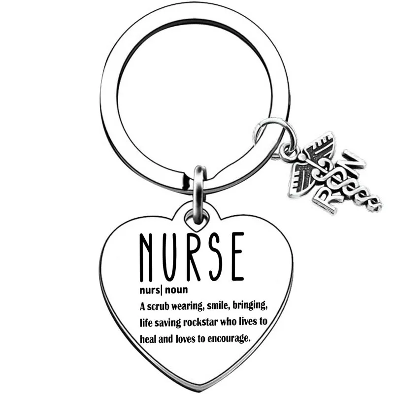 Heart shape RN Nurses Emergency Room Nurses Weekday Gift Nursing School Practitioner Gift Nurse Graduation Gift