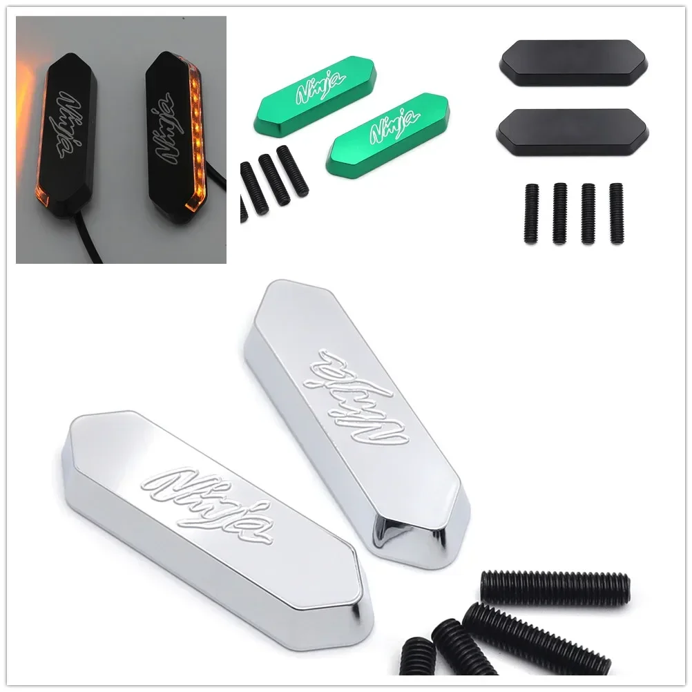 

Mirror Base Plate LED Block Off For Kawasaki 2013-2018 ZX-6R/13-20 Ninja 250 Motorcycle Parts