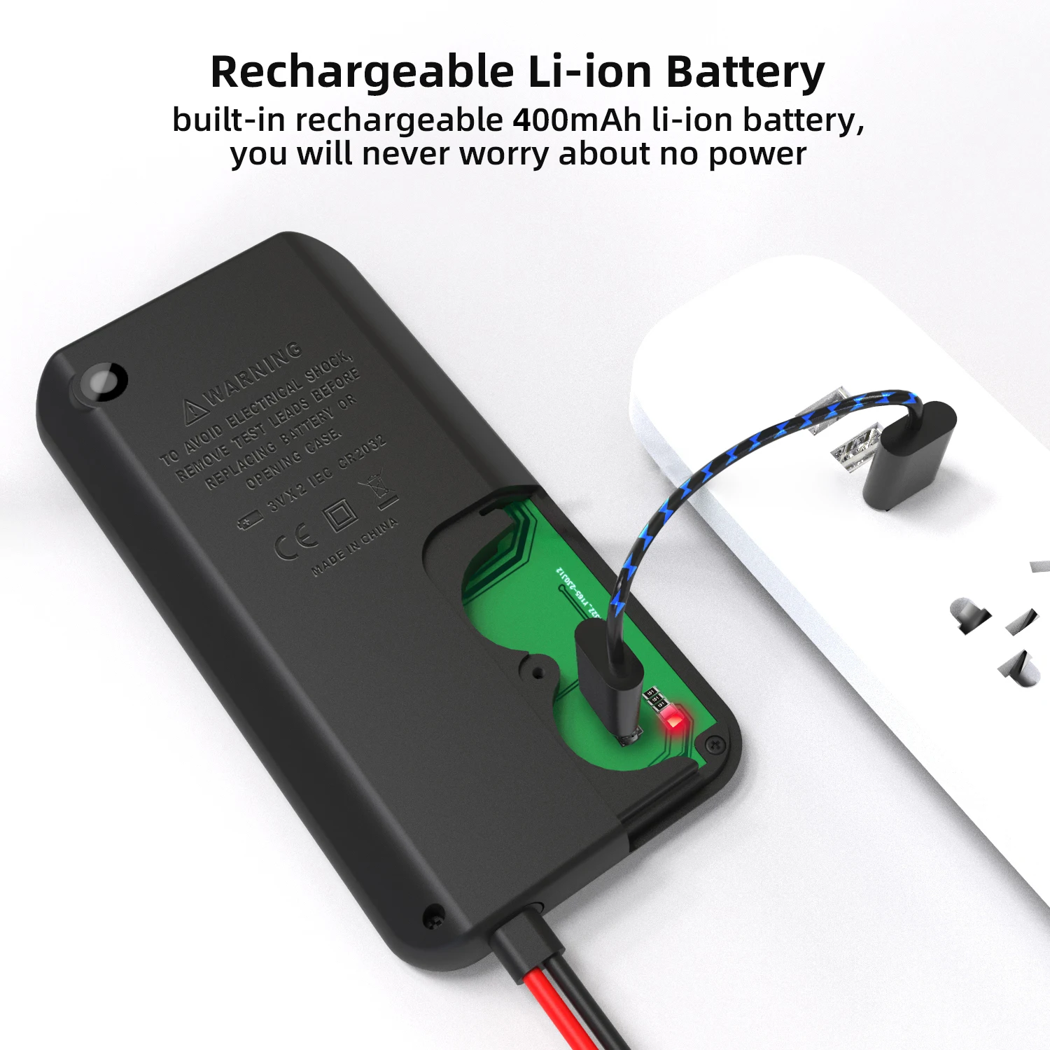 BSIDE NEW USB Charging Smart Multimeter Digital Professional Voltage Detector Auto Range Tester Meter Ohm Hz True RMS AC DC DMM