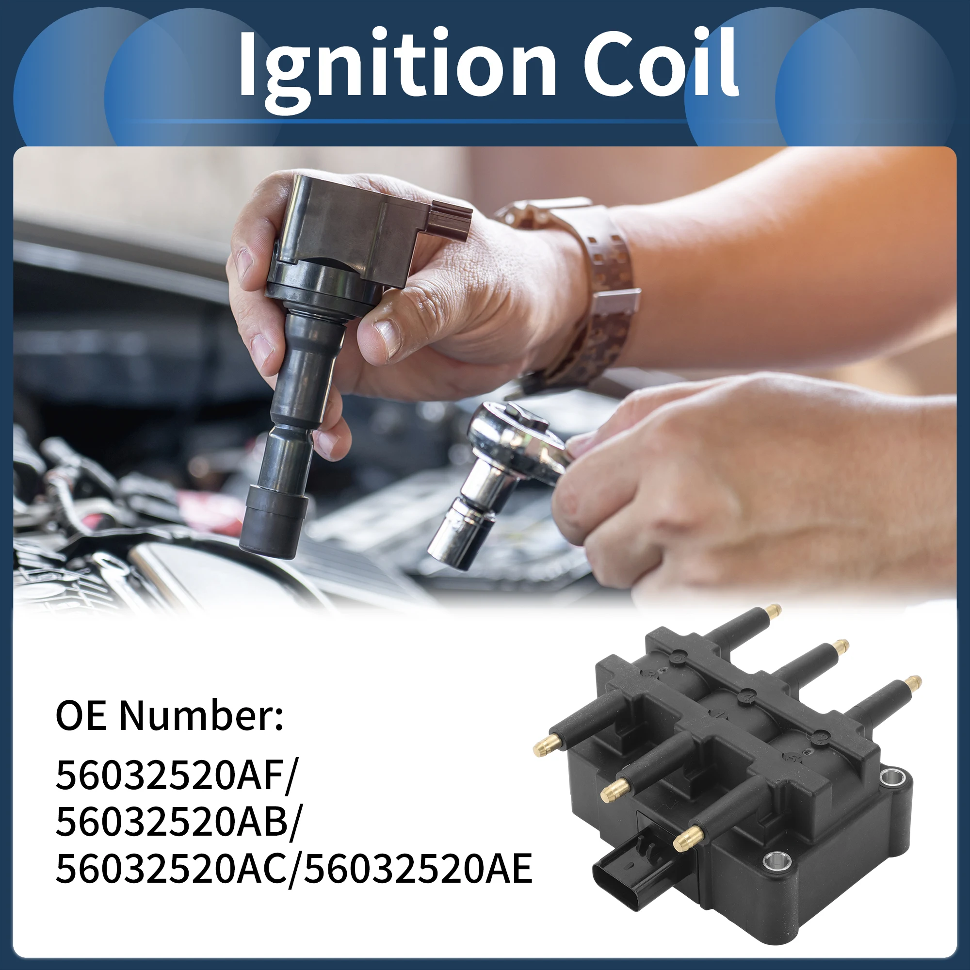 

UXCELL Ignition Coil Ignition Coil Pack No.56032520AF for Chrysler Pacifica 05-08