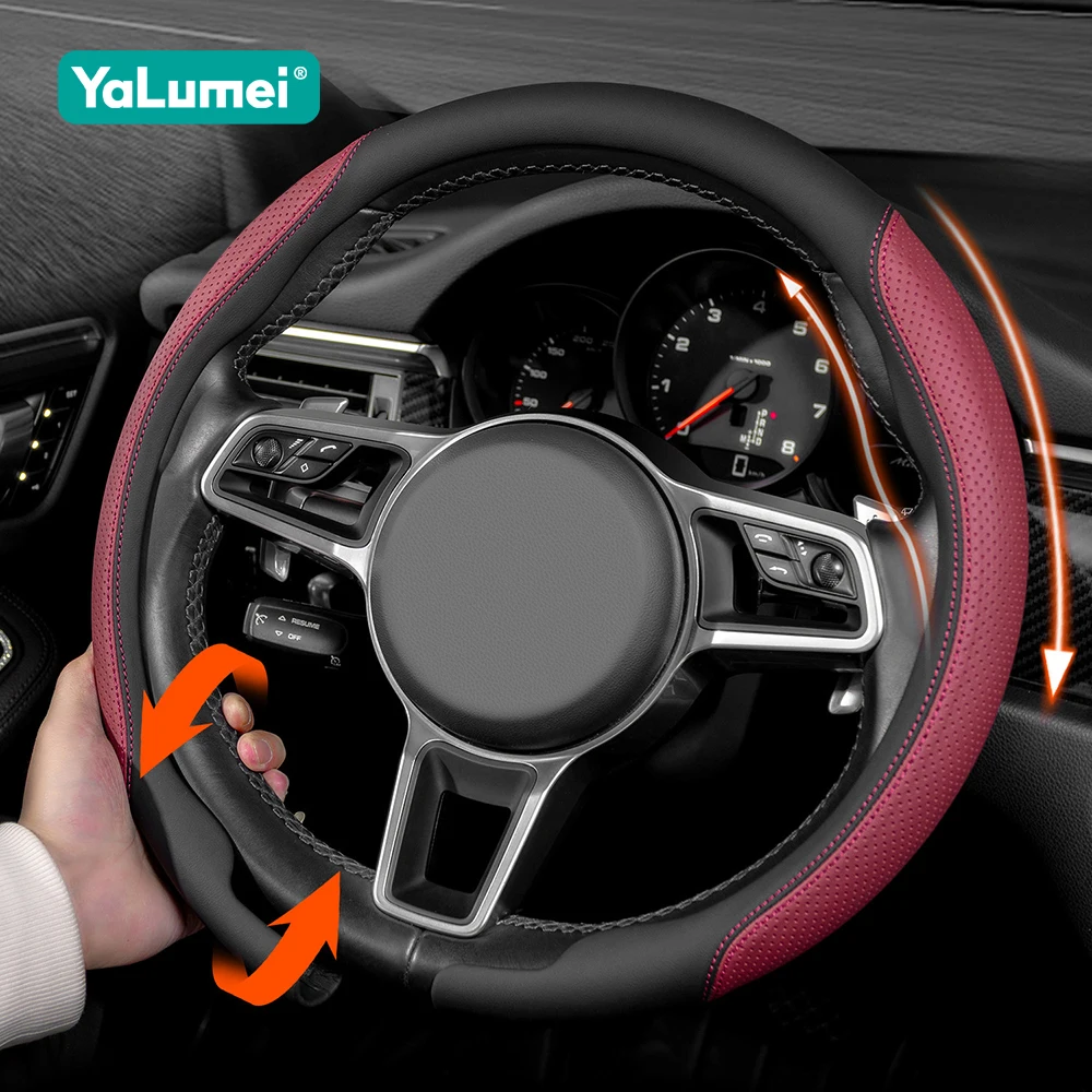 For Opel Astra G H J K L Corsa C D E F Zafira A B Insignia A B Vectra C Mokka X Meriva A B Car Steering Wheel Cover Accessories