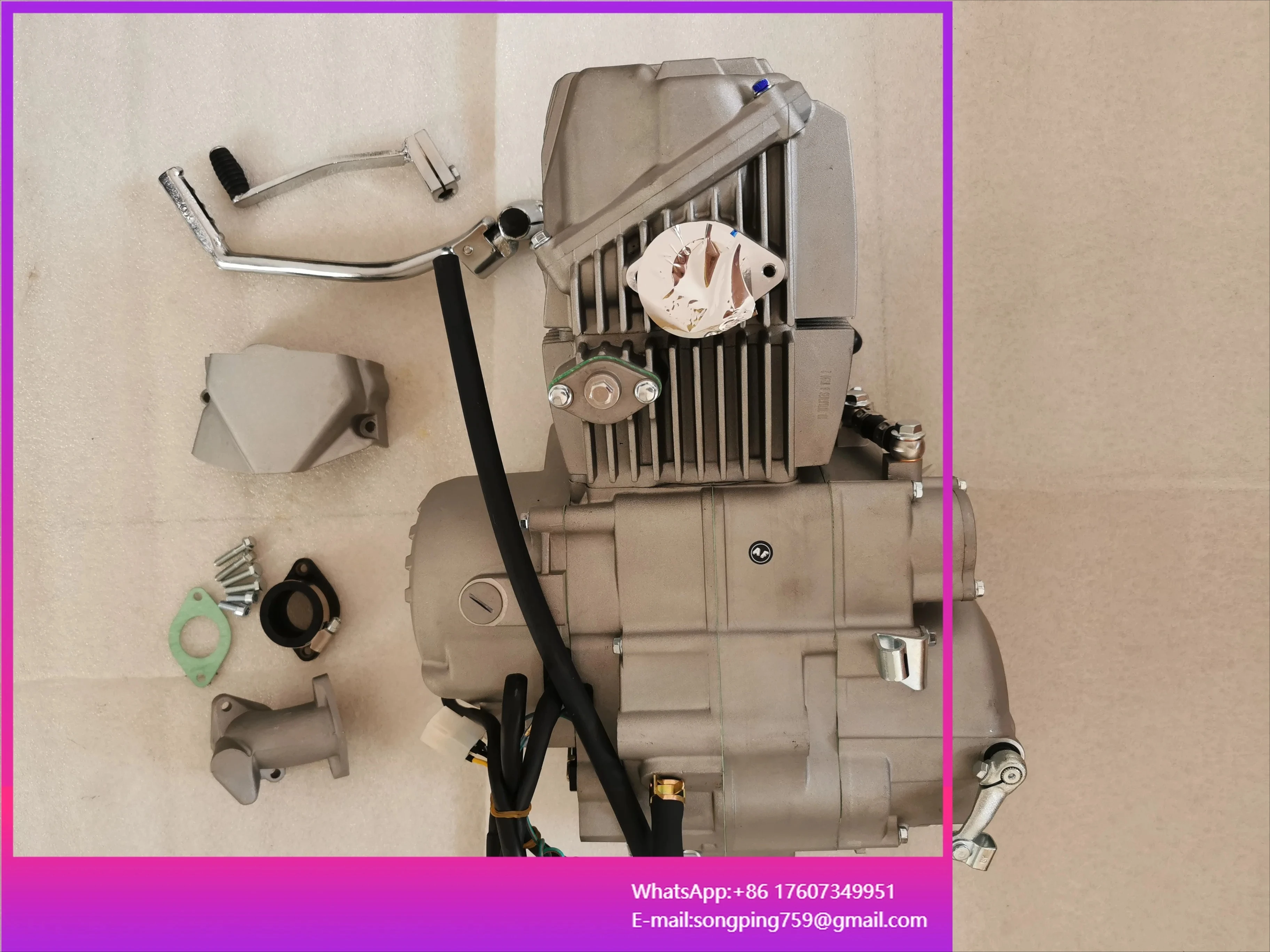 New Upgraded-Enhanced 4 Stroke Engine Motorcycle Engine Assembly 190CC Horizontal ZONGSHEN 190 Engine Daytona Anima 190cc