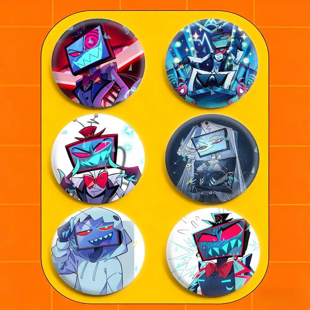 

Vox H-Hazbin H-Hotel 32/44/58mm Handmade Pins Round Brooch Badge Backpacks Clothes Jewelry Gifts