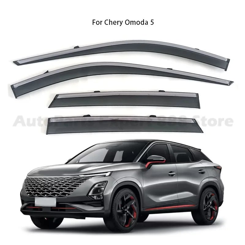 

Window Visor Weather Shield For Chery Omoda 5 Car Accessories Rain Guard Deflector Windshield Rain Eyebrow Awning Trim