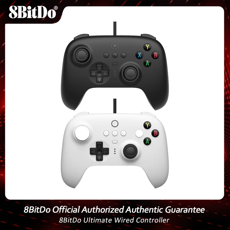 8BitDo Ultimate Wired Controller, USB Wired Controller for PC Windows 10, Android, Raspberry Pi and Switch