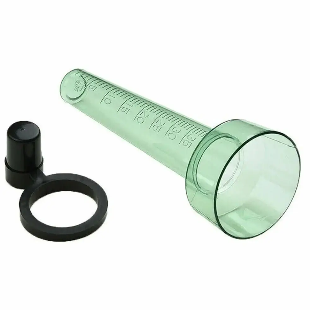 Pluviomètre portable 35 mm avec échelle claire, outil de mesure de la pluie durable pour l'extérieur