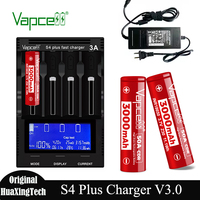 Original Vapcell S4 Plus Fast Charger & Z30 18650 Battery 50A 3.7V Rechargeable Lithium Batteries High Power 18650 Li-ion Cells