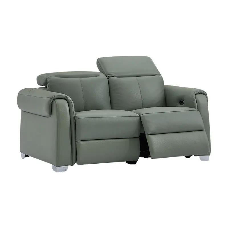 Multifunctional sofa leather electric function living room small apartment three-person sofa combination wholesale