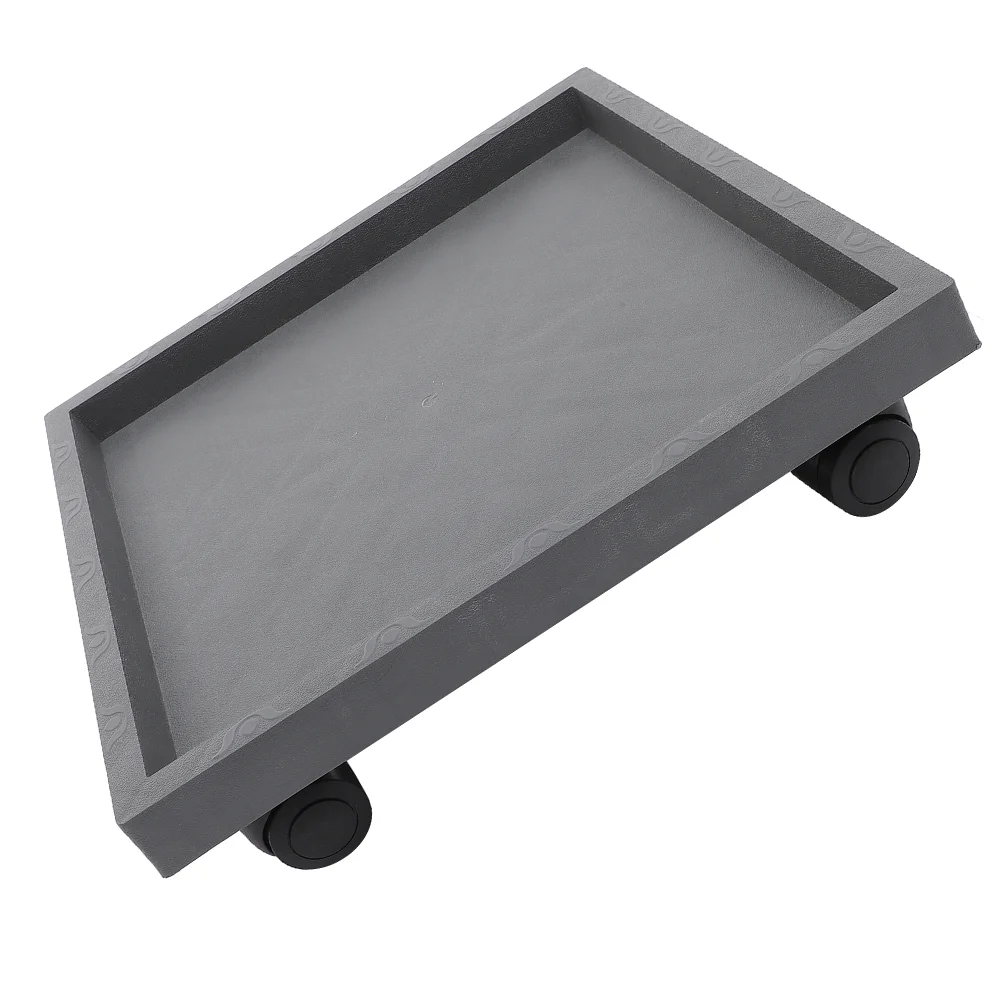 

Plant Flower Pot Base Planter Plate Holder Stand 2900X2900X1050CM on Wheels Grey Square Saucer